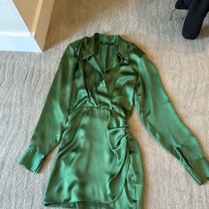 Zara green dress